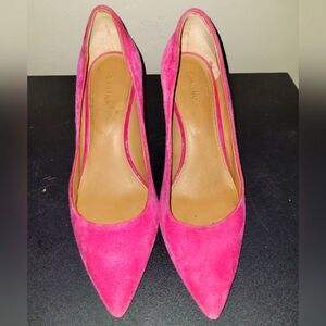Calvin Klein Gayle Barbie Pink Suede Pumps 3" Heels